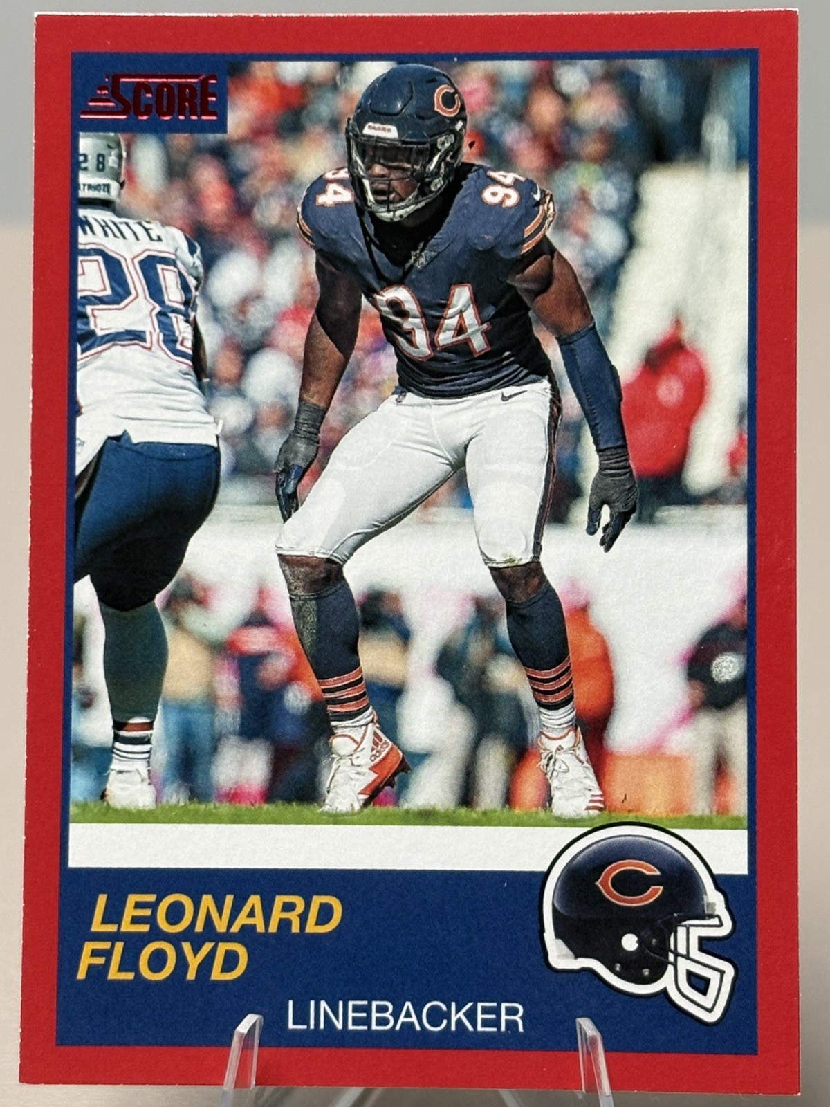 2019 Score Leonard Floyd Red Parallel #328 Chicago Bears