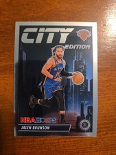 2023 JALEN BRUNSON PREMIUM STOCK CITY EDITION NBA CARD #21 NY KNICKS MAVERICKS 