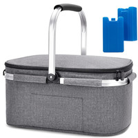 Faltbare Isoliert KüHltasche 2 Personen Aluminiumrahmen