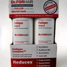 Dr. FORHAIR Folligen Original Shampoo, 2 Pack 25.36 fl oz 750ml x 2 