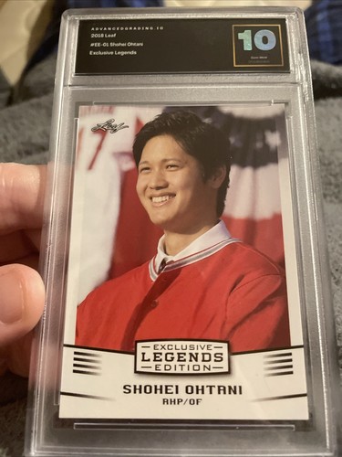 Shohei Ohtani 2018 Leaf #EE-01 Exclusive Legends Advanced Grading Gem Mint 10