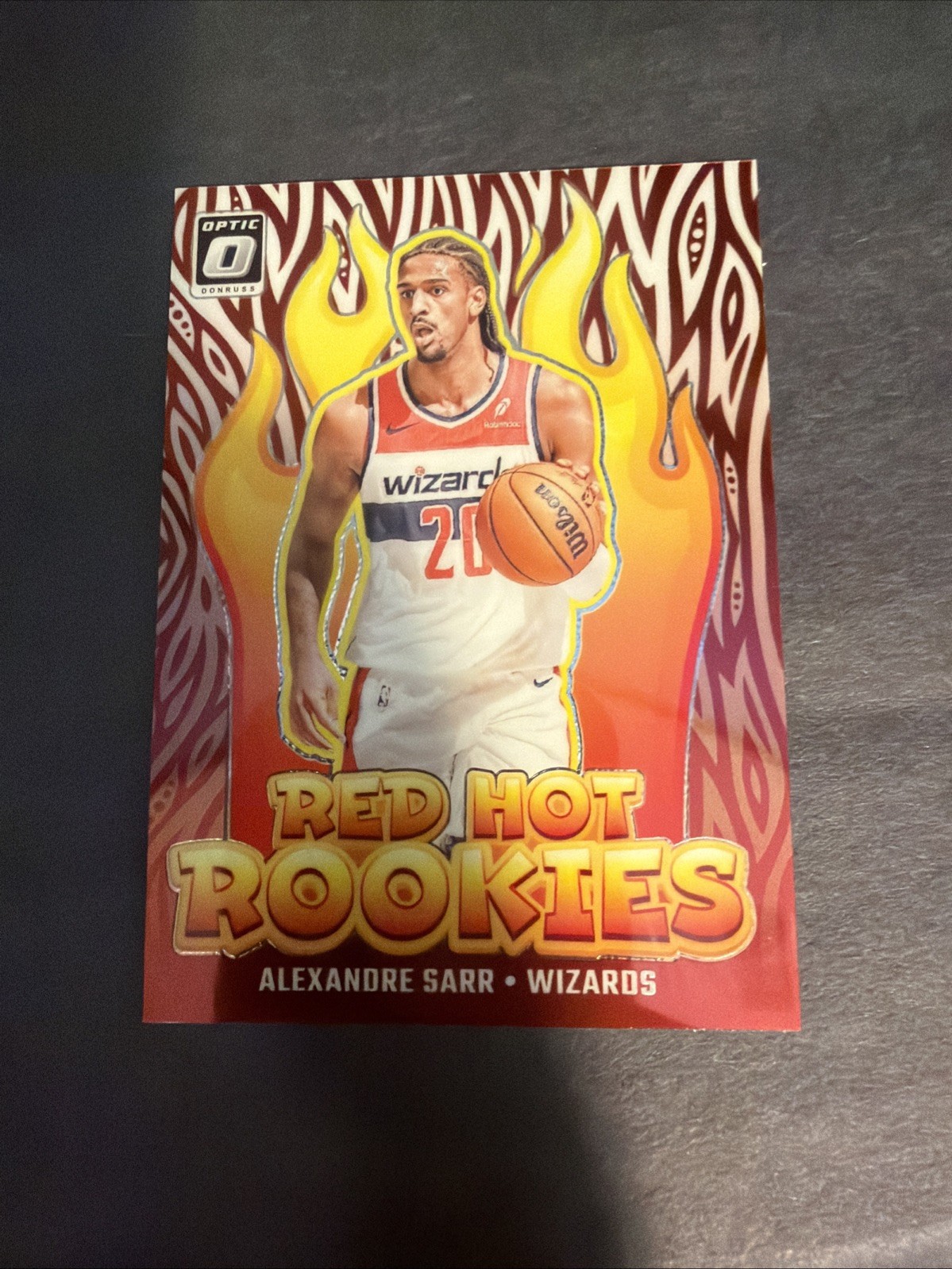 2024 Optic Basketball Alexandre Sarr Red Hot Rookies Holo 