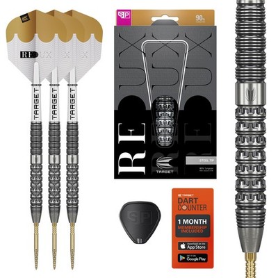 Target Darts Set Redux Tungsten Swiss Point Steel Tip Barrel 01 - Straight