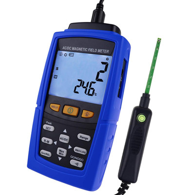Digital AC/DC Magnetic Field Meter 0 3000Mt / 0 30000G Gaussmeter Teslameter wit