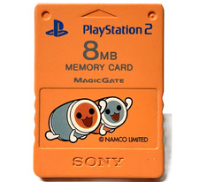 Sony PlayStation2 Genuine Memory Card Taiko no Tatsujin SCPH-10020 PS2 JP Import