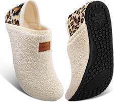 Women Men Indoor Barefoot Slippers Socks Furry Slip on House Shoes Bedroom