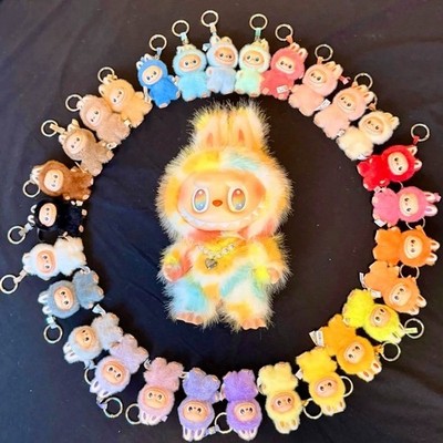 Original POP MART THE MONSTERS Labubu Pin for Love Figur Plush Pendant N-Z