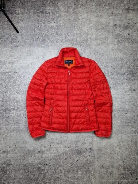 Women Armani Jeans Puffa Jacket Red 36 / S / 44