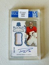 2023-24 Upper Deck The Cup Dustin Wolf Rookie Auto Patch /249 RPA #132
