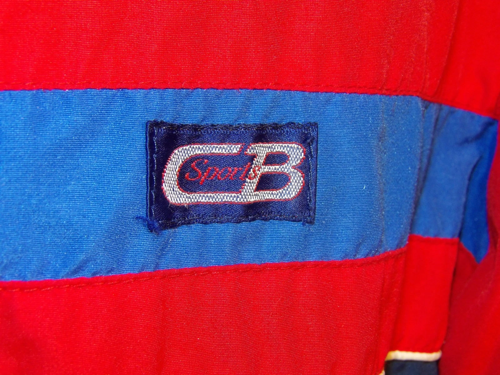 VINTAGE 1985 "McLAREN NORTH AMERICA" EMBROIDERED JACKET! CB SPORTS! RED & NAVY S image 3
