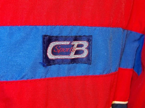 VINTAGE 1985 "McLAREN NORTH AMERICA" EMBROIDERED JACKET! CB SPORTS! RED & NAVY S image 3