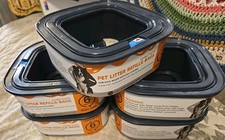 7 pièces Recharges de litière pour animaux de compagnie sacs Jumbo Pack système d'élimination des déchets pour chiens 42 pieds ^ 6 mois