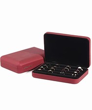 Jewelry Ring organizer Box, Portable Small Storage Display Case, Fashion red