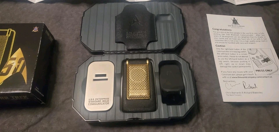 Comunicador Bluetooth Star Trek TOS The Wand Company descontinuado raro Foto 4 de 4