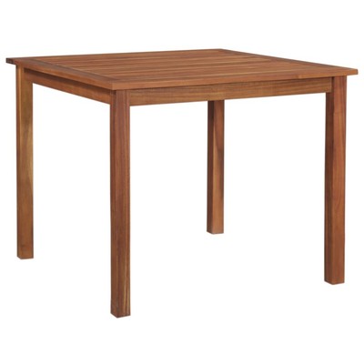 Gartentisch massiv Akazienholz natur 85x85x74 cm Outdoor Esszimmer für 4 Personen!