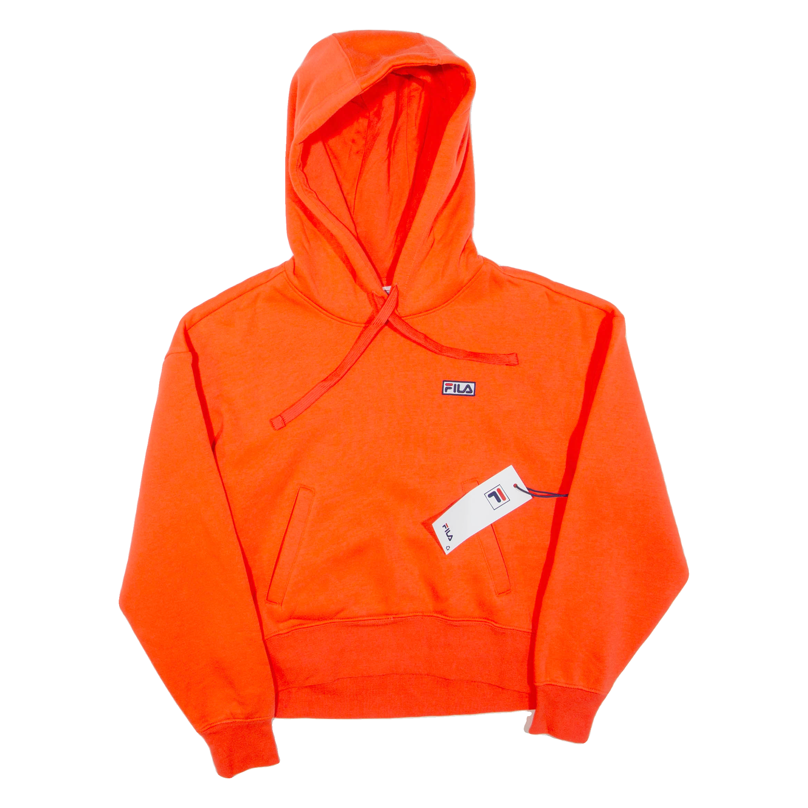 Felpa con cappuccio FILA Cropped donna arancione XS