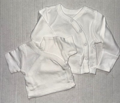 MIGHTY BABY 2 piece set white size LARGE PREEMIE