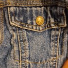 Faded Glory Toddler Denim Jacket Blue 3T Button Front Pockets Long Sleeve — photo 8