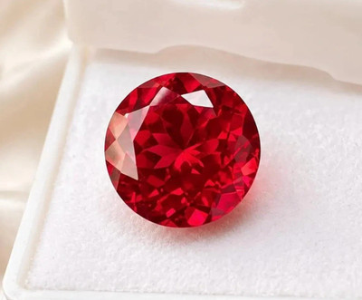 Certified 10 Ct Natural Flawless Red Ruby Round Cut Loose Gemstone Burma