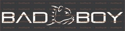BAD BOY Heavy Equipment - Cars/SUV/Truck Vinyl Die-Cut Peel N' Stick Decals