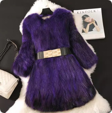 New Winter Womens Fox Fur Coat Winter Warm Lu...
