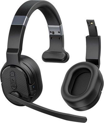 Trucker Bluetooth Headset with Noise Cancelling Mic, Long Battery