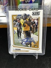 2018 Score AUTO ROOKIE J’mon Moore RC #433 Missouri Football Card (e3). rookie card picture