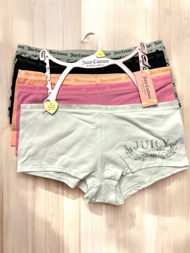 Juicy Couture 5 Pack JC7530 Boyshorts Cotton/Spandex Women Panties~ Sz XL~UNIQUE - Picture 5 of 6