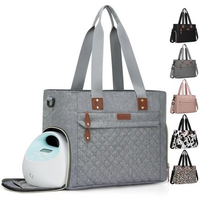 Diaper Bag Tote for Working Mom, Large Travel Diaper Tote for Mom and Dad wit...