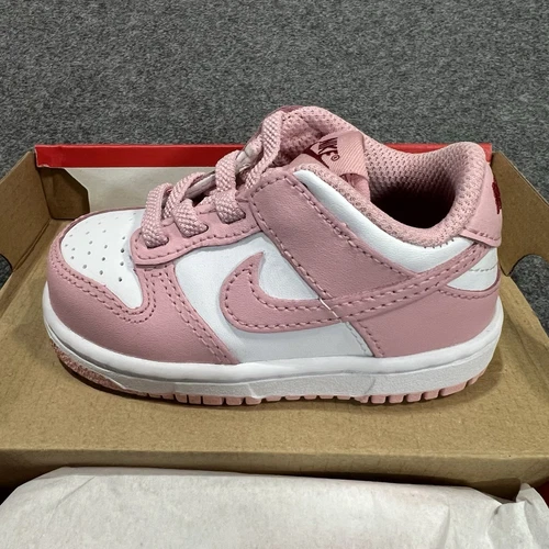 Nike Dunk Low (TDE) bianco rosa smalto melograno taglia 5C