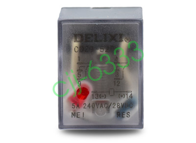 10PCS New Delixi CDZ9-52PL CDZ952PL Intermediate Relays Brand