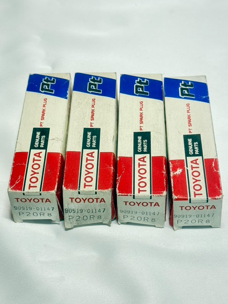 JDM NOS Toyota Genuine Platinum Spark Plug 90919-01147 P20R8 Denso Set of 4 Free
