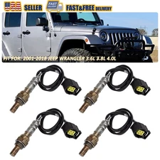 NEW 4X Upstream+Downstream Oxygen Sensor For 2012-2018 Jeep Wrangler 3.6L V6 USA