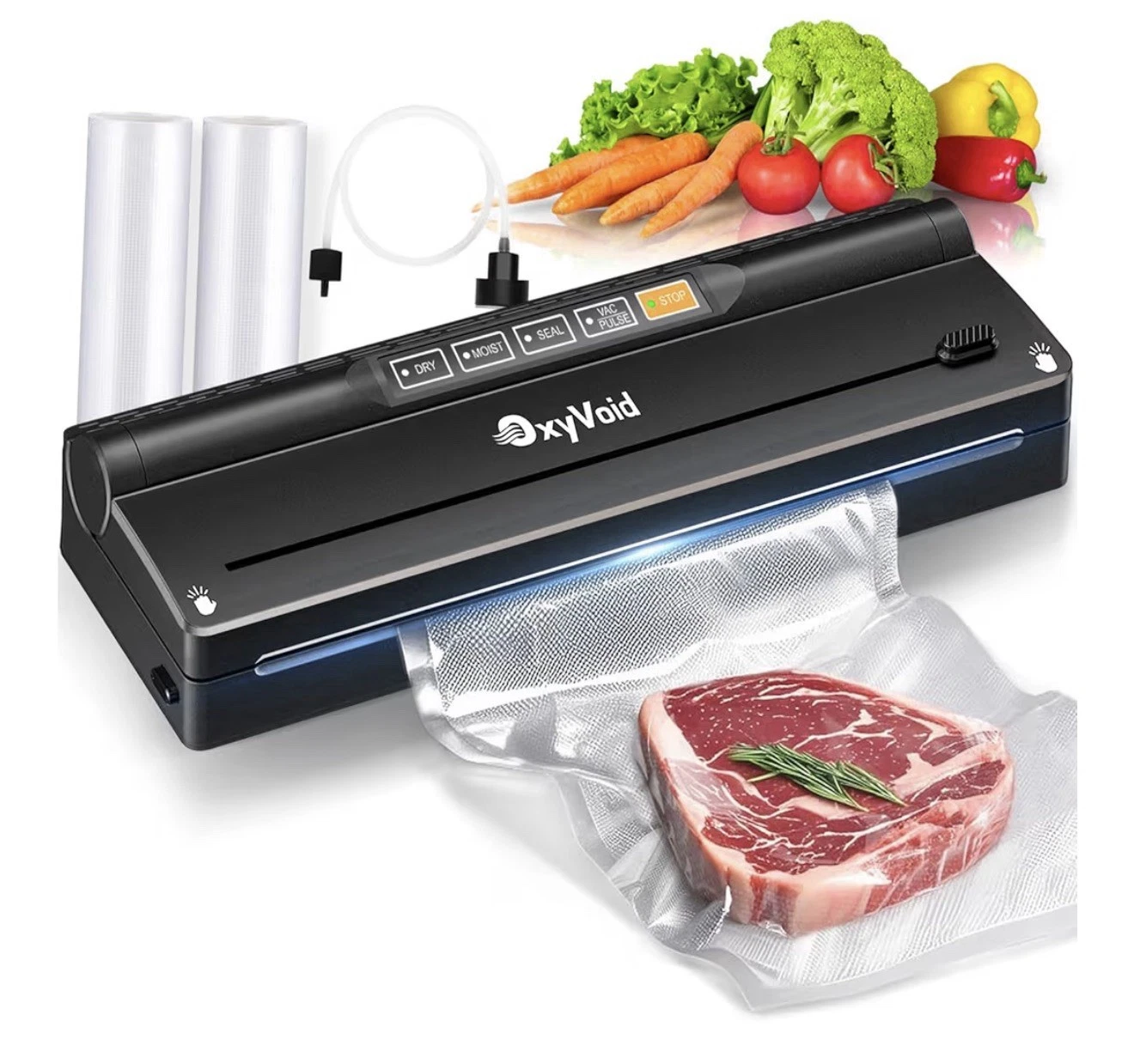 OxyVoid Precision Food Vacuum Sealer Machine, Powerful Automatic vacuum sealer