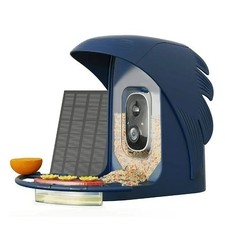 PerchMe SF-BF-NB01 Smart Bird Feeder with Camera - Navy Blue