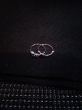 Sterling Silver Ring With A Blue Gemstone Size 8