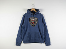 Felpa con cappuccio vintage anni 90 Y2K Abercrombie & Fitch L blu pullover streetwear preppy