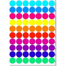 Dot Stickers 2100 Pcs 3/4 Inch Round Color Coding Labels Circle Stickers for
