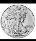 $1 American Silver Eagle Coin 1 oz BU 2025 W- US Mint in capsule