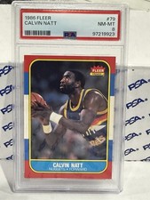 1986-87 Fleer - Calvin Natt #79 PSA 8 Denver Nuggets