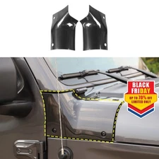 Cowl Body Armor Cover Corner Guards For Jeep Wrangler JL 2018+ Carbon Fiber