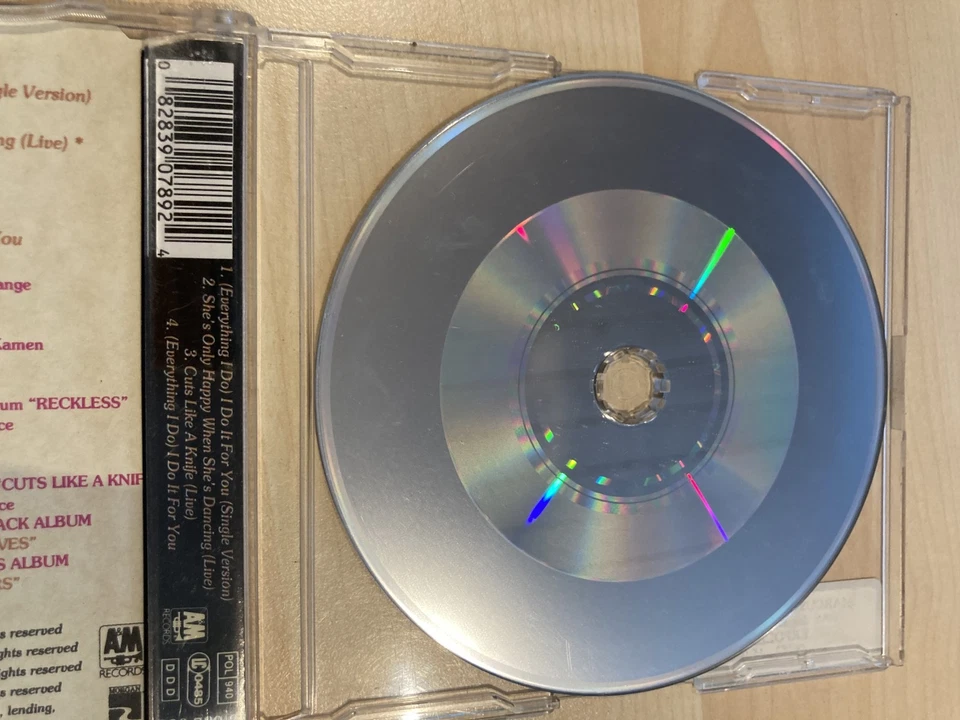 Bryan Adams (Everything I Do) I Do It For You - Maxi CD - Bild 3 von 4