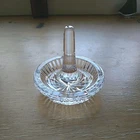 Vintage Jewelry & Ring Holder by Waterford Crystal, approx. 3"x 3" Signed