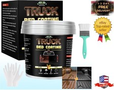 Truck Bed Liner Paint 35 Floz Black Truck Bed Coating Kit For Truck Bed Traile