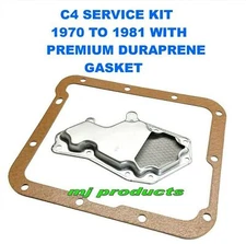 FORD C4, Automatic transmission service kit, 1970 to 1981 premium duraprene g...