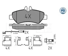 Brake pad set, disc brake Meyle 0252919019/PD for VW