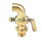 1/4" BSP Male Brass Bronze Antique Vintage Handle Faucet Water Tap Petcock