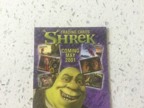 SHREK 1 2001 DART PROMO CARD P-1 and P-2 VINTAGE LOT - Picture 5 of 8