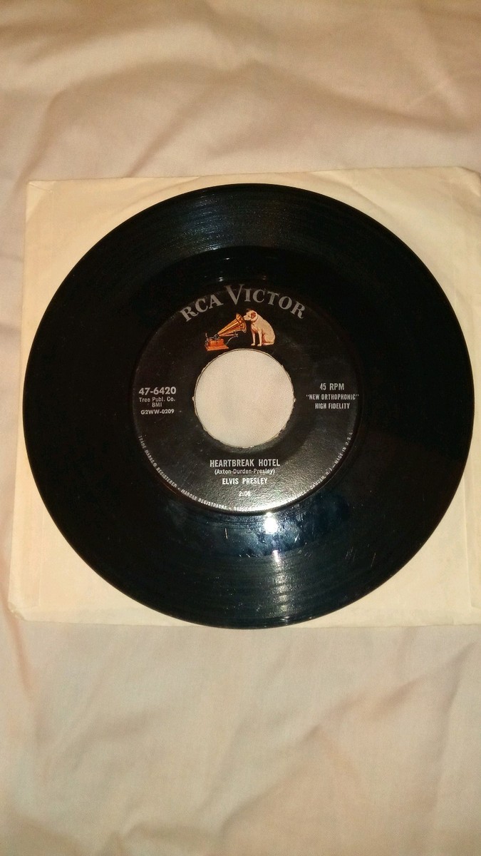 Elvis Presley #47-6420 'Heartbreak Hotel/ I Was The One' 45 RPM | eBay