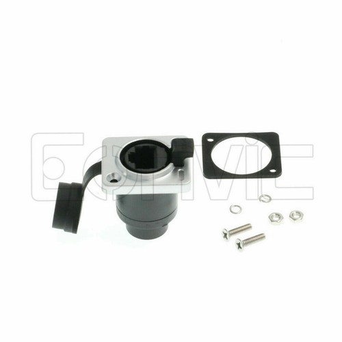 5pcs panel mount RJ45 Ethernet female socket connector CAT5e shielded waterproof - 第 4/7 張圖片